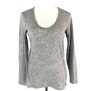 J Crew Womens Gray Top Tee Vintage Cotton Medium